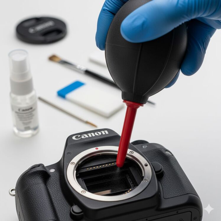 راهنمای جامع پاکسازی | تعمیر گرد و غبار سنسور دوربین کانن برای دانشجویان