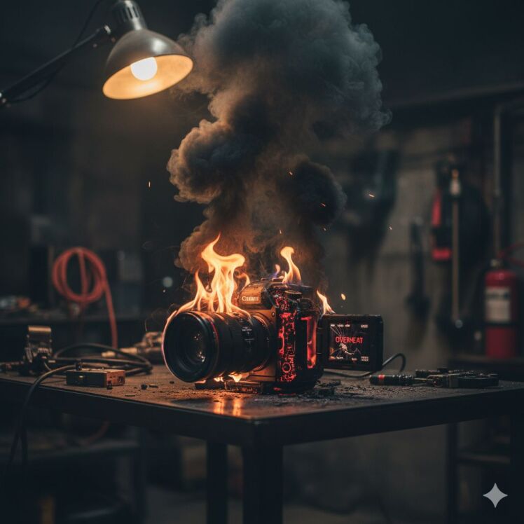 داغ شدن دوربین کانن | بررسی تخصصی علت و روشهای رفع مشکل در دوربینهای فیلمبرداری 4K Canon