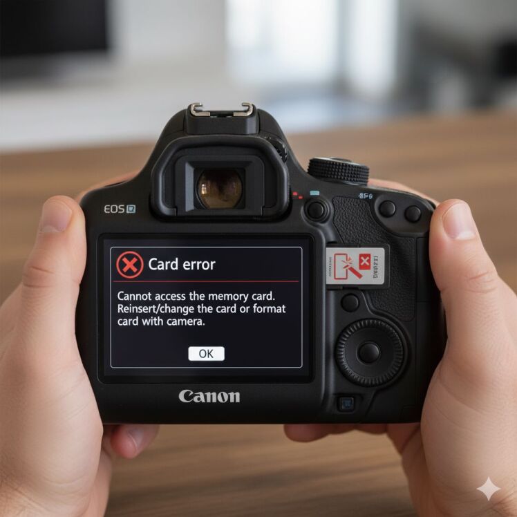 خرابی کارت حافظه | در دوربین Canon EOS M100 و روش‌های بررسی و تعمیر