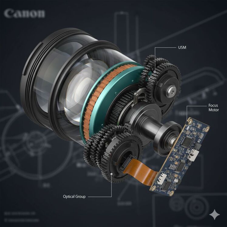 موتور فوکوس Canon راهنمای تخصصی تعمیر و نگهداری دوربین کانن canon