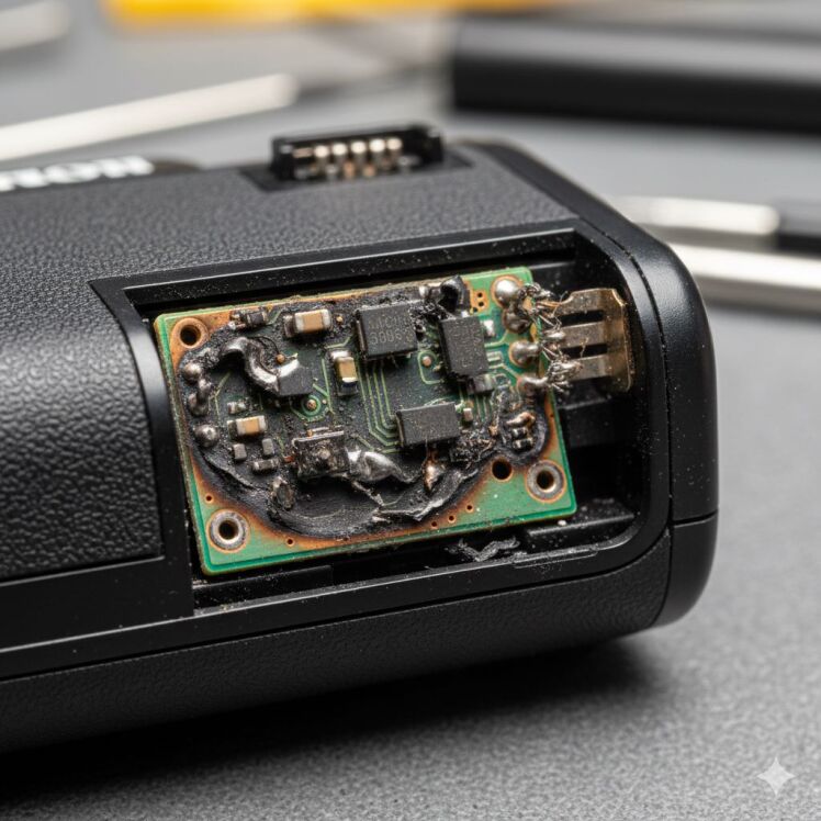 سوختگی برد گریپ باتری کانن و راهکارهای پیشگیری و نگهداری تخصصی