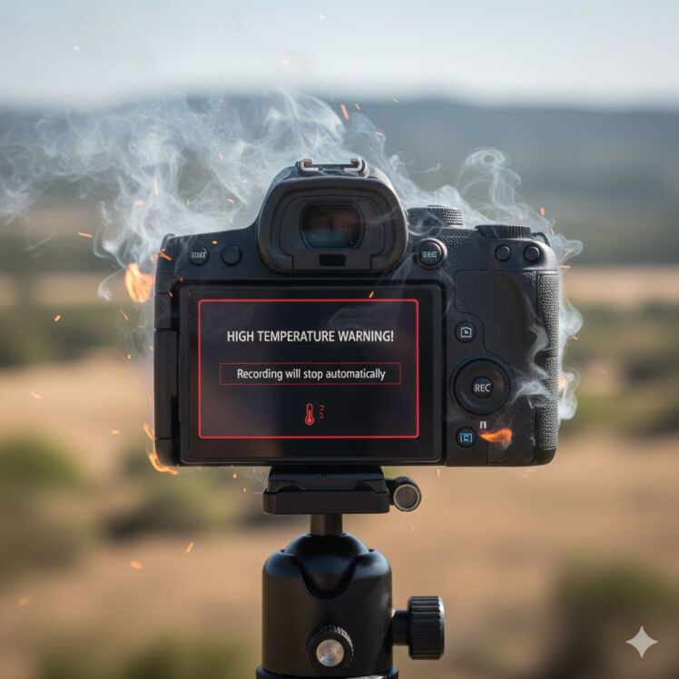 گرم شدن دوربین کانن | عیب یابی مشکل حرارت بالا در فیلم‌برداری 4K با Canon EOS M6 Mark II