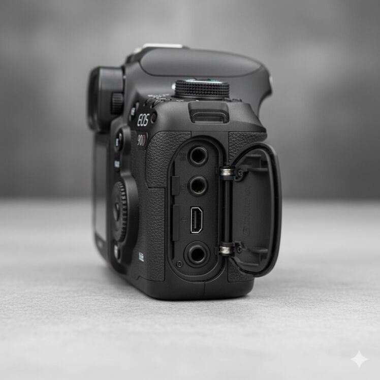 پورت‌های دوربین کانن 90D تعمیر، نگهداری و بهینه‌سازی اتصالات