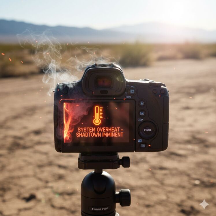 گرمای دوربین کانن رفع مشکل گرم شدن در فیلم‌برداری طولانی R5 / R6 / R7