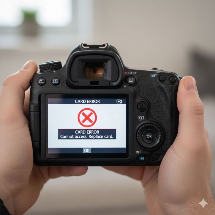 خطای حافظه دوربین کانن و راهکارهای استفاده از SDهای V30 و V60