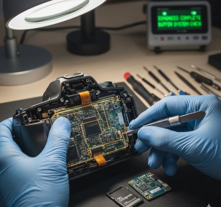 اشکالات حافظه بافر | (Buffer) در دوربین‌های پرسرعت کانن و تعمیر آن‌ها